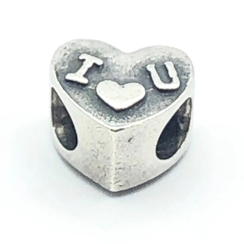 Kay Jewelers Cherished Memories I ❤️ You slider charm sterling silver